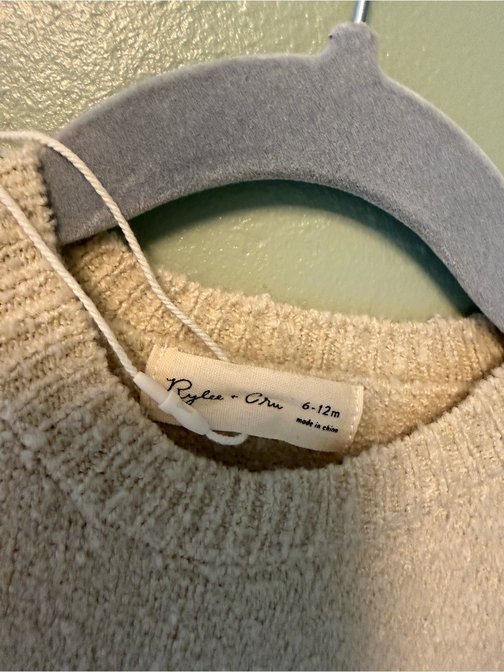 Rylee and cru horseshoe knit sweater baby size 6-12 months unisex nwt - Picture 2 of 4